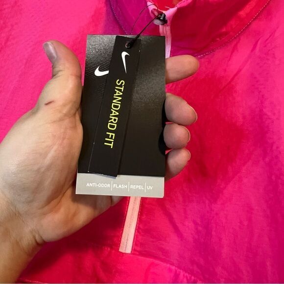 New Womens Nike Swoosh Pullover Running Windbreaker Size large - Picture 6 of 7
